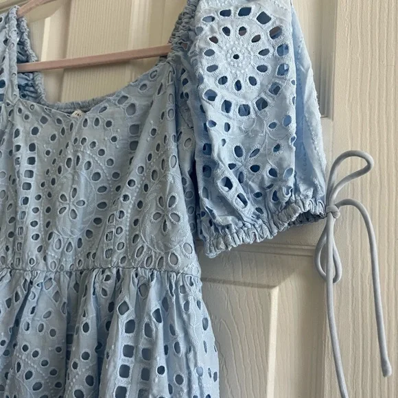 English Factory Eyelet Scallop Edge Dress - Picture 4 of 6